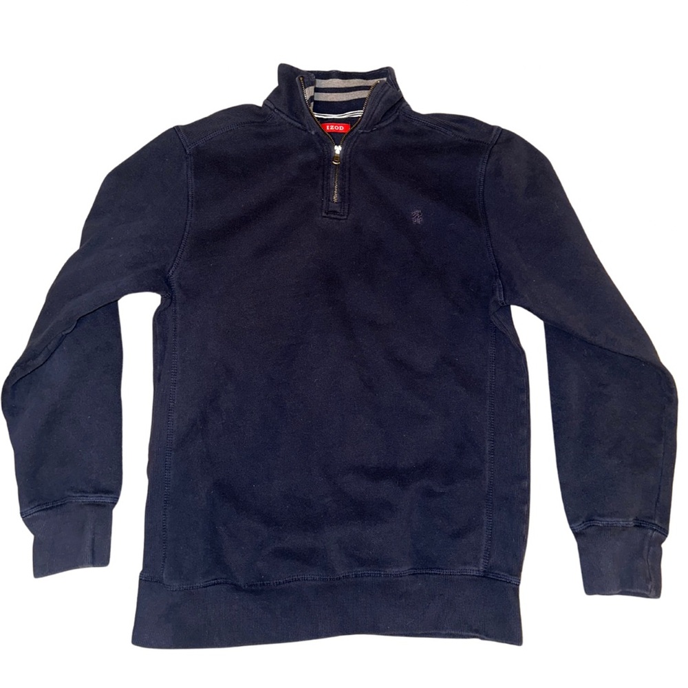 IZOD Men’s Quarter Zip Jacket Navy Blue‎ Size M